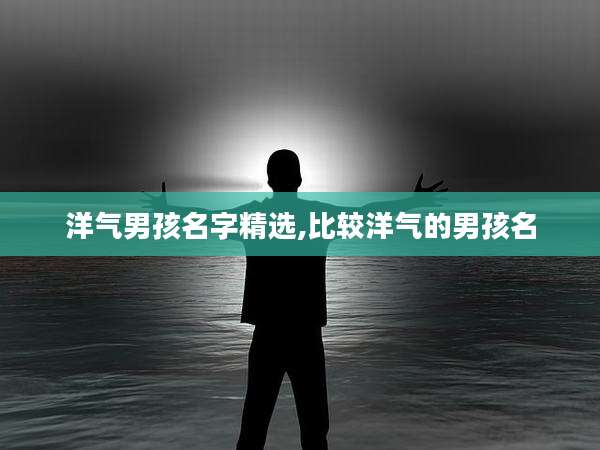 洋气男孩名字精选,比较洋气的男孩名