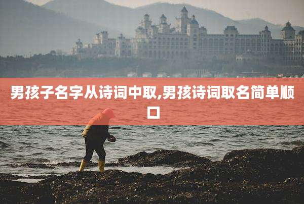男孩子名字从诗词中取,男孩诗词取名简单顺口