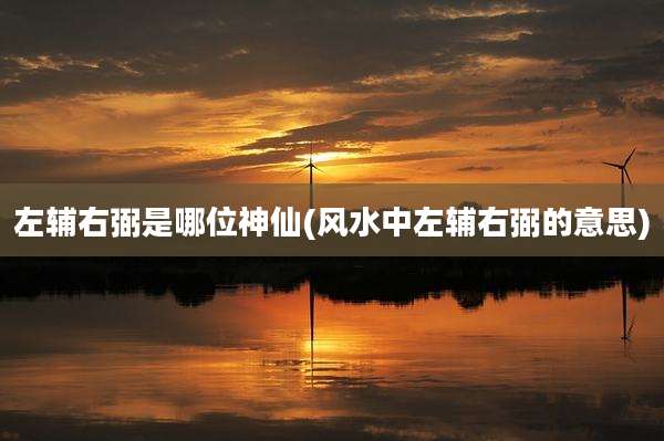 左辅右弼是哪位神仙(风水中左辅右弼的意思)
