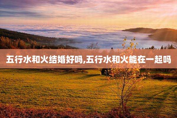 五行水和火结婚好吗,五行水和火能在一起吗