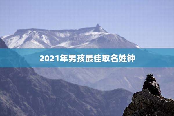 2021年男孩最佳取名姓钟