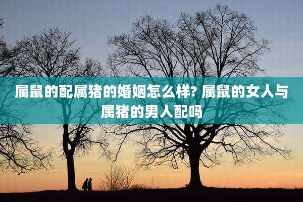 属鼠的配属猪的婚姻怎么样? 属鼠的女人与属猪的男人配吗
