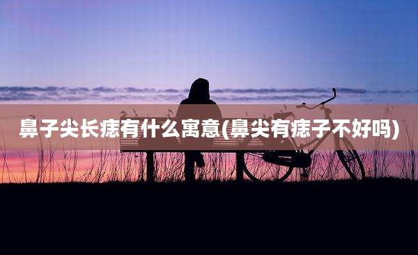 鼻子尖长痣有什么寓意(鼻尖有痣子不好吗)