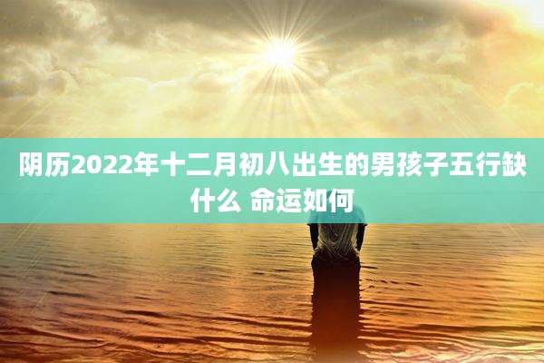 阴历2022年十二月初八出生的男孩子五行缺什么 命运如何