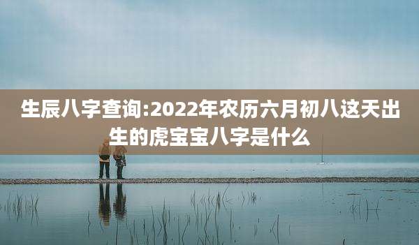生辰八字查询:2022年农历六月初八这天出生的虎宝宝八字是什么