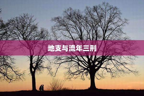 地支与流年三刑