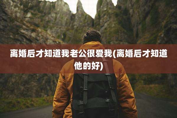 离婚后才知道我老公很爱我(离婚后才知道他的好)