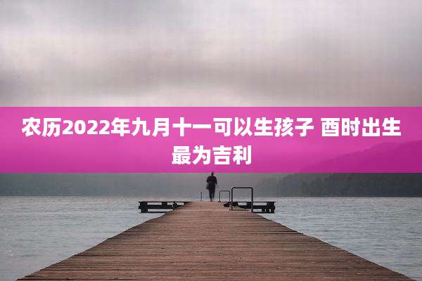 农历2022年九月十一可以生孩子 酉时出生最为吉利