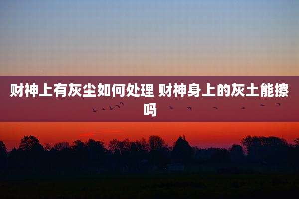 财神上有灰尘如何处理 财神身上的灰土能擦吗