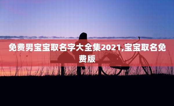 免费男宝宝取名字大全集2021,宝宝取名免费版