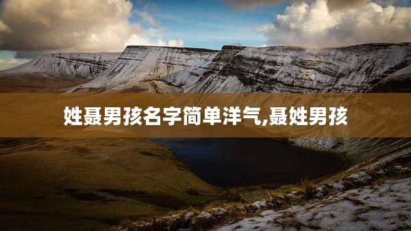 姓聂男孩名字简单洋气,聂姓男孩