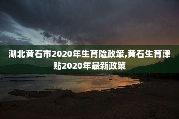 湖北黄石市2020年生育险政策,黄石生育津贴2020年最新政策