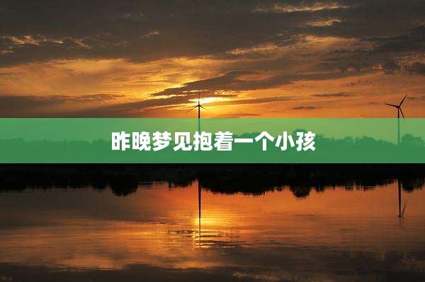 昨晚梦见抱着一个小孩