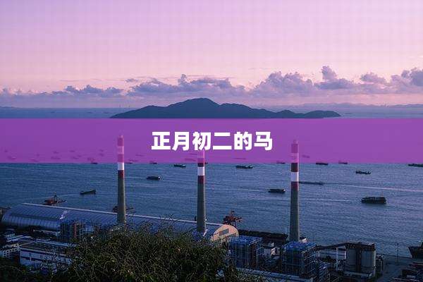 正月初二的马