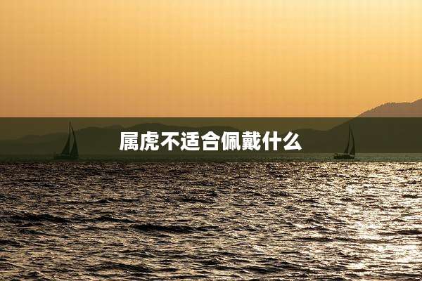 属虎不适合佩戴什么
