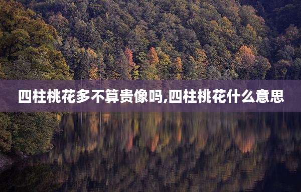 四柱桃花多不算贵像吗,四柱桃花什么意思