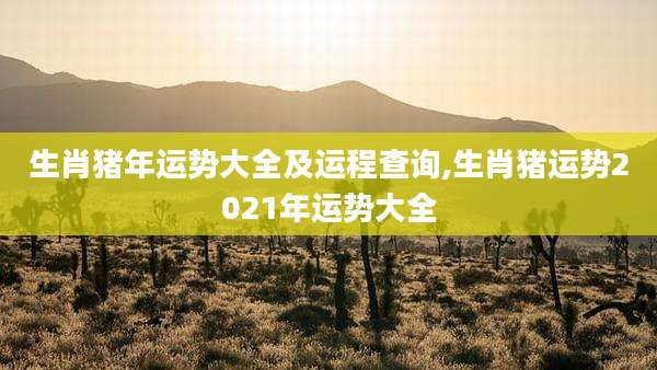 生肖猪年运势大全及运程查询,生肖猪运势2021年运势大全