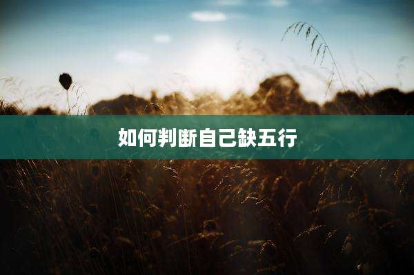 如何判断自己缺五行