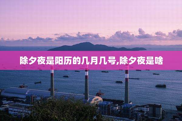 除夕夜是阳历的几月几号,除夕夜是啥