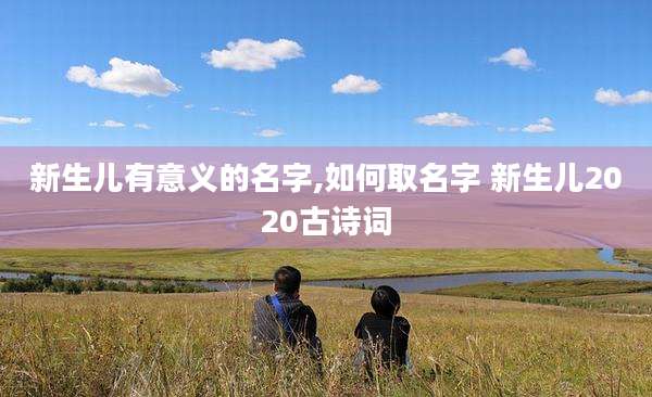 新生儿有意义的名字,如何取名字 新生儿2020古诗词
