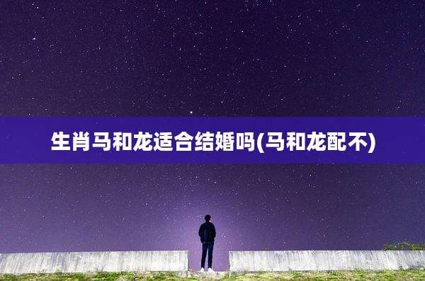 生肖马和龙适合结婚吗(马和龙配不)