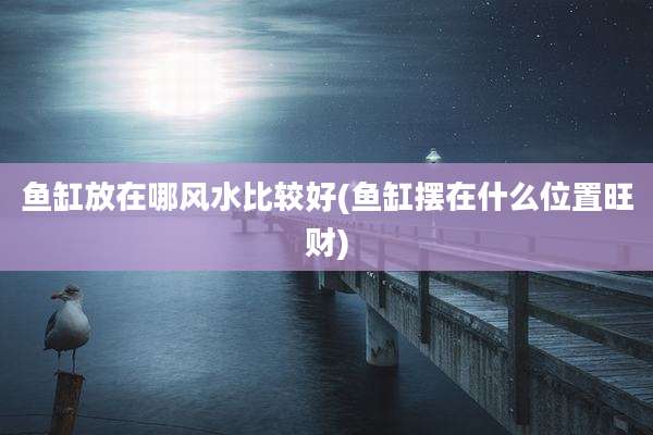 鱼缸放在哪风水比较好(鱼缸摆在什么位置旺财)