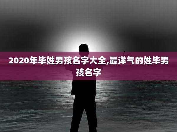 2020年毕姓男孩名字大全,最洋气的姓毕男孩名字