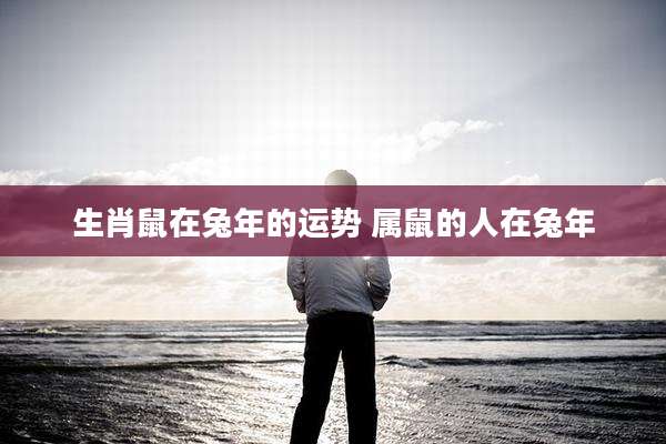 生肖鼠在兔年的运势 属鼠的人在兔年