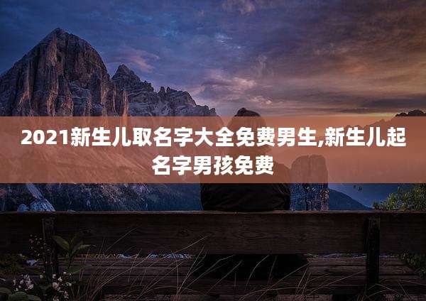 2021新生儿取名字大全免费男生,新生儿起名字男孩免费