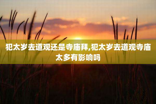 犯太岁去道观还是寺庙拜,犯太岁去道观寺庙太多有影响吗