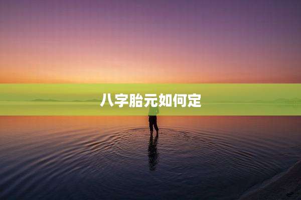 八字胎元如何定