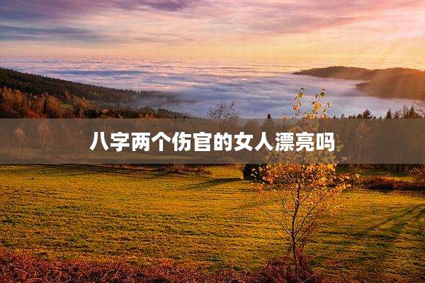 八字两个伤官的女人漂亮吗