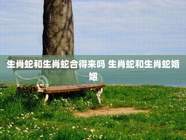 生肖蛇和生肖蛇合得来吗 生肖蛇和生肖蛇婚姻