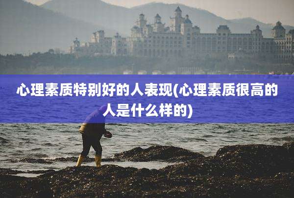 心理素质特别好的人表现(心理素质很高的人是什么样的)