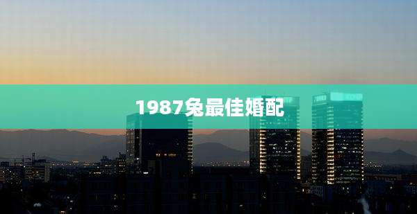 1987兔最佳婚配