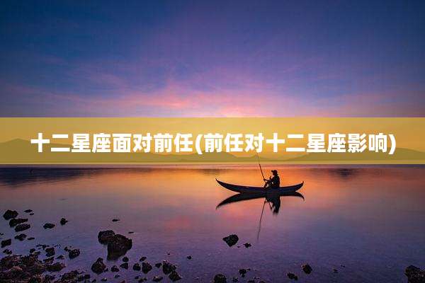 十二星座面对前任(前任对十二星座影响)