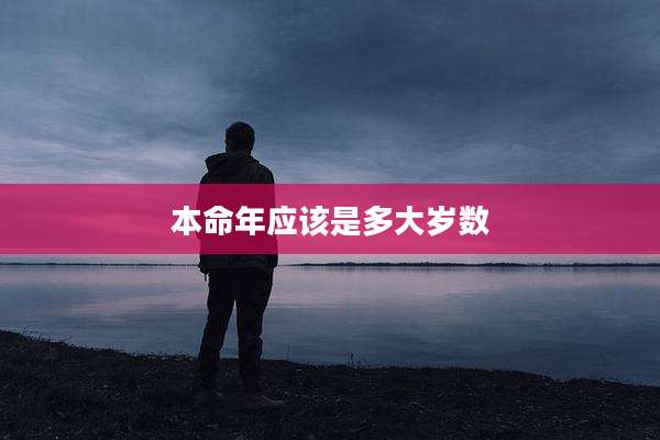 本命年应该是多大岁数