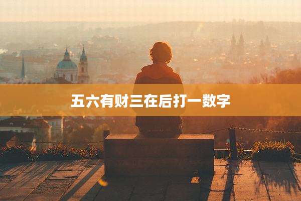 五六有财三在后打一数字