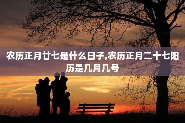 农历正月廿七是什么日子,农历正月二十七阳历是几月几号