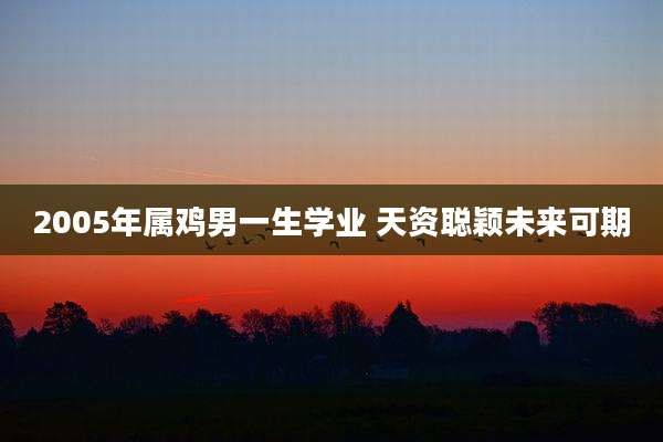 2005年属鸡男一生学业 天资聪颖未来可期
