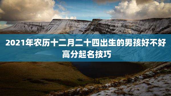 2021年农历十二月二十四出生的男孩好不好 高分起名技巧