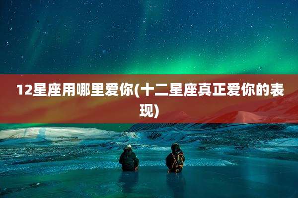 12星座用哪里爱你(十二星座真正爱你的表现)