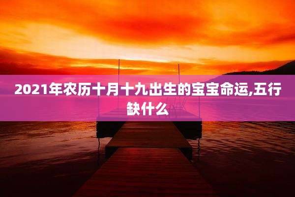 2021年农历十月十九出生的宝宝命运,五行缺什么