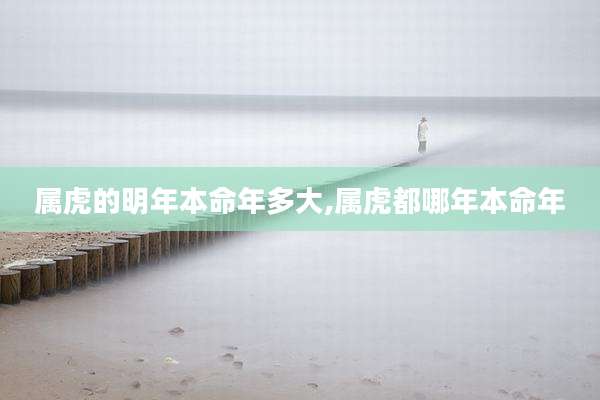 属虎的明年本命年多大,属虎都哪年本命年