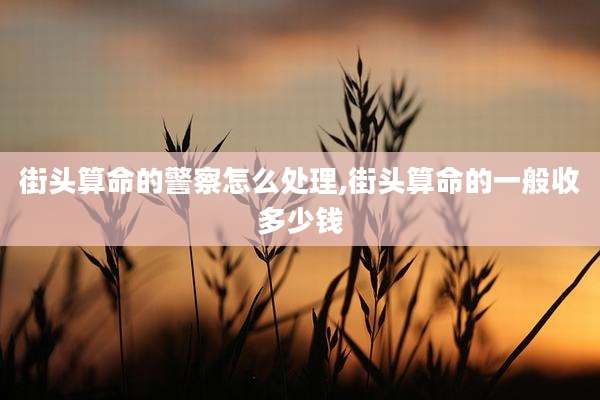 街头算命的警察怎么处理,街头算命的一般收多少钱