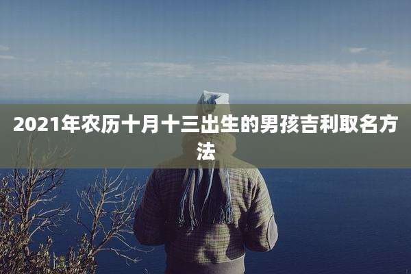 2021年农历十月十三出生的男孩吉利取名方法