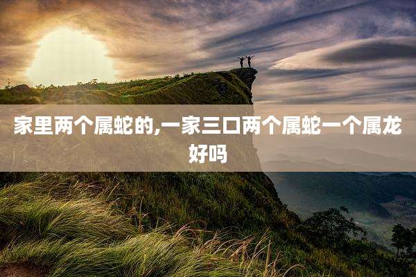 家里两个属蛇的,一家三口两个属蛇一个属龙好吗