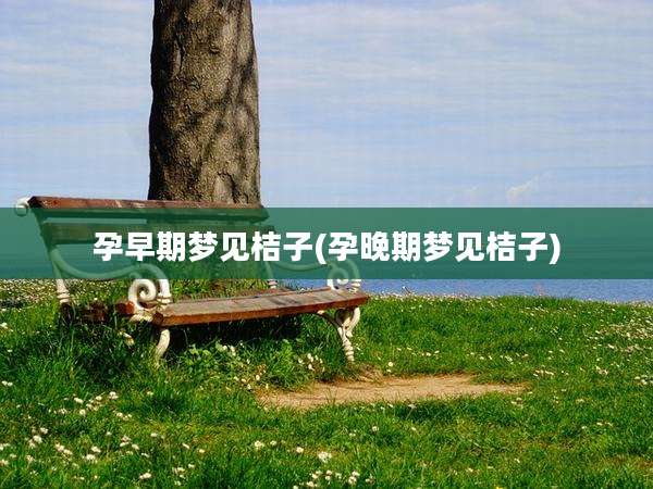 孕早期梦见桔子(孕晚期梦见桔子)