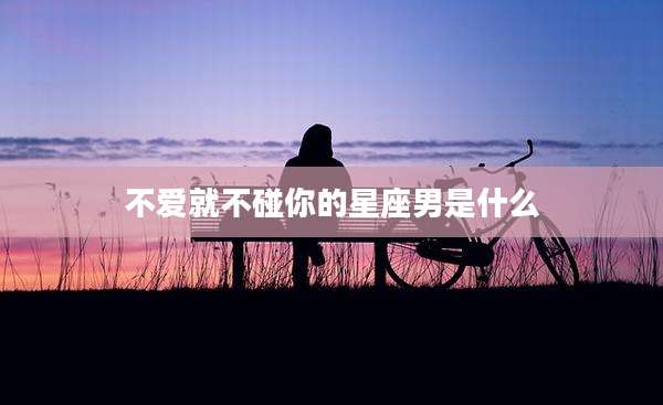 不爱就不碰你的星座男是什么