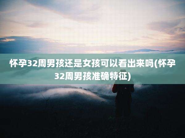 怀孕32周男孩还是女孩可以看出来吗(怀孕32周男孩准确特征)